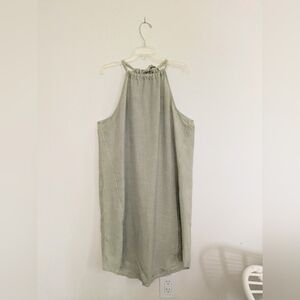 NWT Large Cloth & Stone  Anthro High Tides Halter Dress in Light Sage